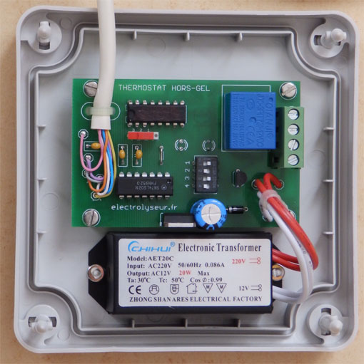 module �lectronique du coffret